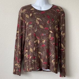 JJill Long Sleeve Compassion Tee Sz M